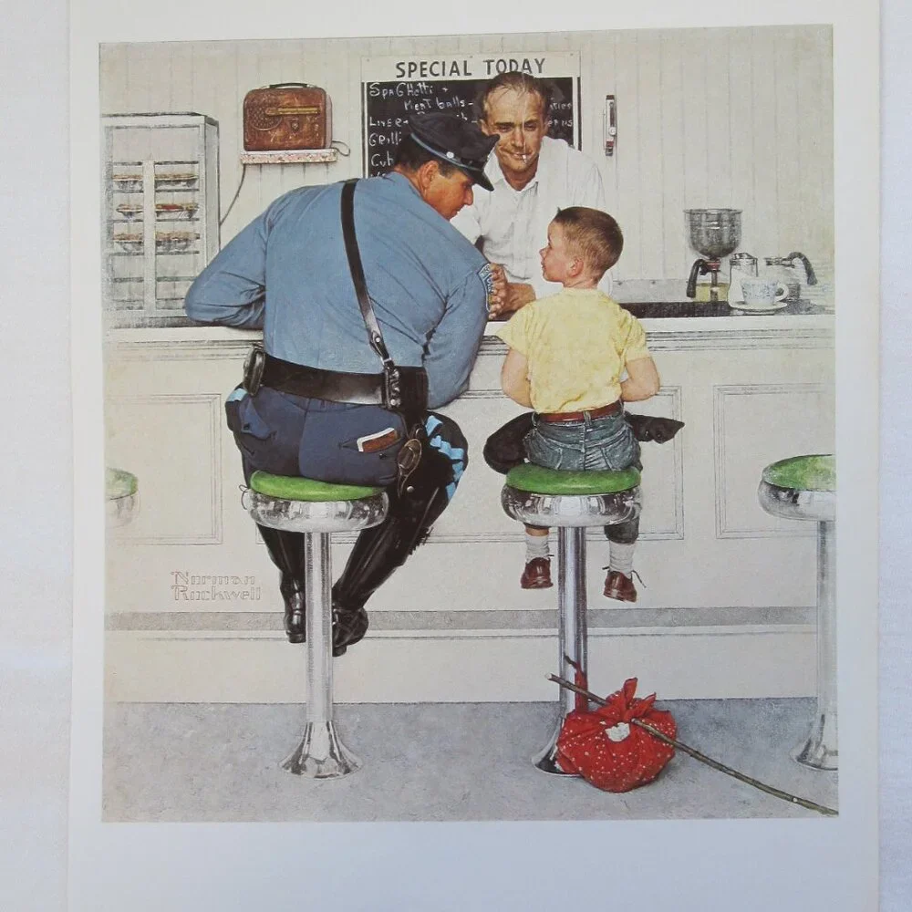 8.5"x11" Norman Rockwell Bookplate Print: The Runaway - Picture 1 of 1